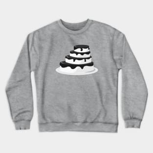 Balck and White Cake Crewneck Sweatshirt